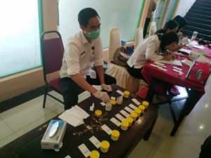 Workshop dan Tes Urine bagi Calon Penggiat Anti Narkoba di Lingkungan Masyarakat