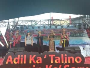 Orasi Bahaya Narkoba di Festival Budaya Dayak I se-Kalimantan Barat