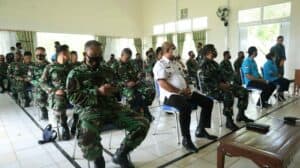 Pemeriksaaan Test Urine/Narkoba kepada anggota Lanud Harry Hadisoemantri dalam Rangka Peringatan HUT TNI AU ke-75 Tahun 2021 di Lanud Harry Hadisoemantri