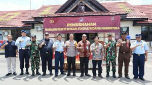 Pemusnahan Barang Bukti Sitaan Tindak Pidana Narkotika Polres Bengkayang